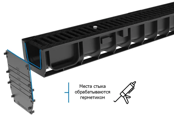 Торцевая заглушка универсальная для лотка водоотводного Gidrolica Standart/Standart Plus DN100, пластиковая купить в компании "ДРЕНАЖ", цены от 199 ₽
